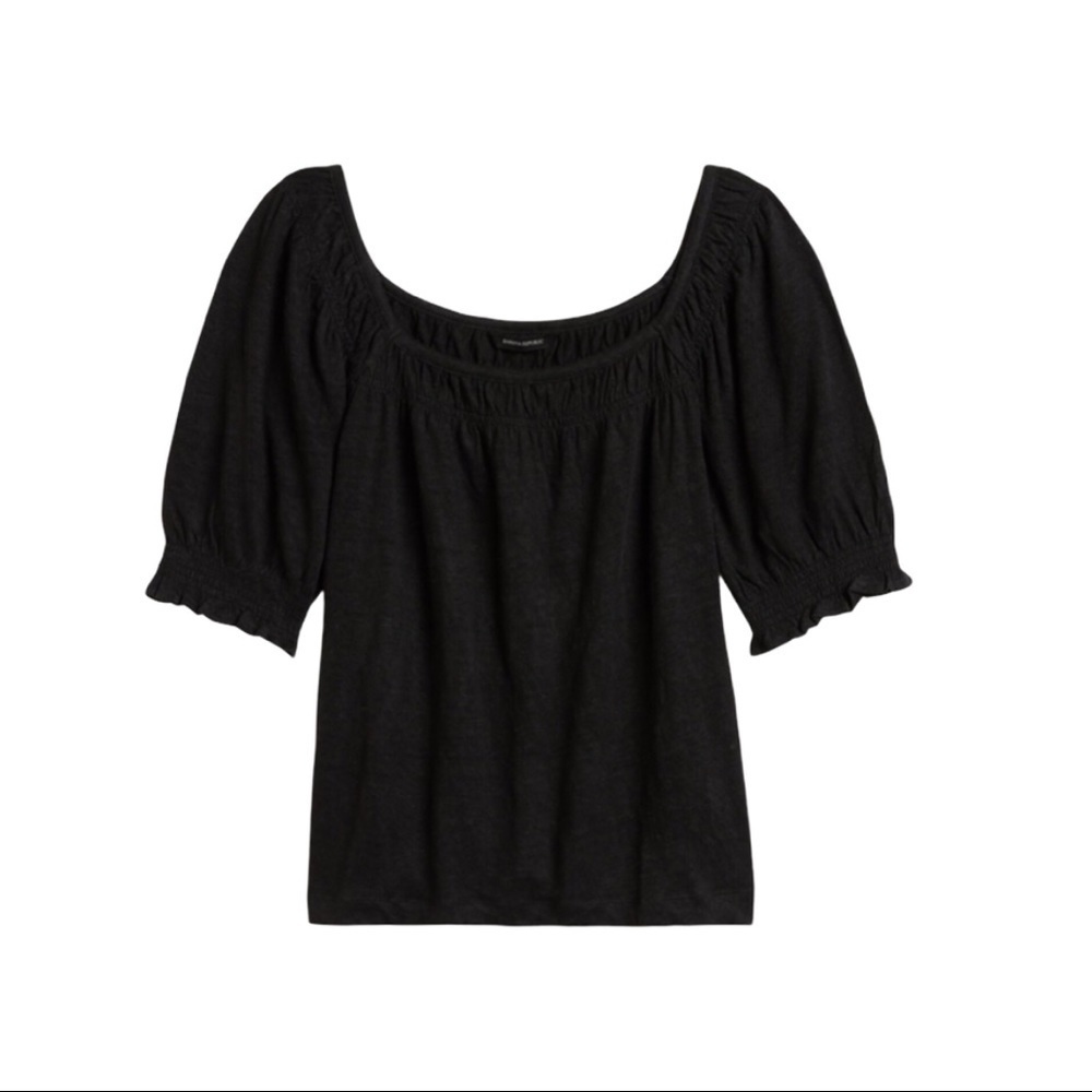 Banana Republic Linen Off Shoulder Top Size XL